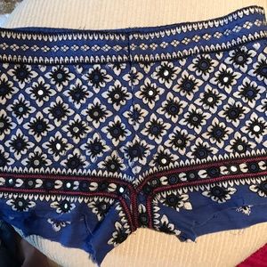 Patterned Free People shorts